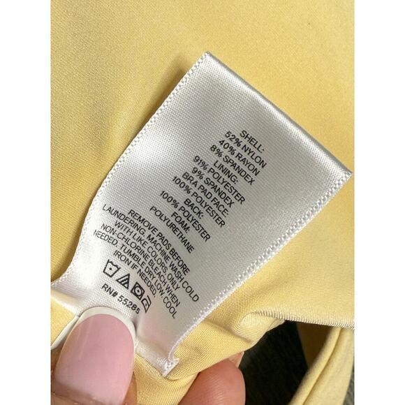 Express Light Yellow Sleeveless Top sz M - Picture 7 of 7